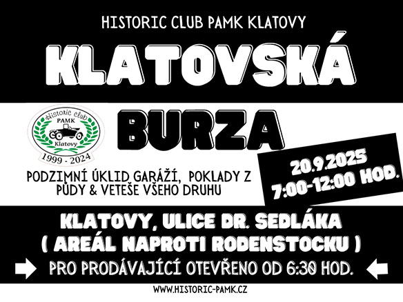 Podzimní klatovská auto-moto burza